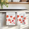 thumbnail image 7 of Red Flowers Kitchen Towels Set of 1, Watercolor Spring Country Botanical Floral Absorbent Dish Towels for Kitchen, Microfiber Hand Towel, Quick Drying Tea Towel for Cleaning Decorative Dishcloths, 7 of 7