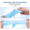 thumbnail image 3 of JMU Dental Medical Disposable Latex-Free Nitrile Disposable Gloves, XS, Blue, 200 Count, 3 of 5