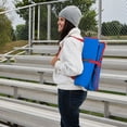 thumbnail image 3 of ARDEN Heated Stadium Seat, Battery Powered (not included) Foldable, Lightweight Foldable with Back Support & Carrying Strap for Sports Games, Camping, Outdoor Events, Royal Blue/Red, 3 of 10