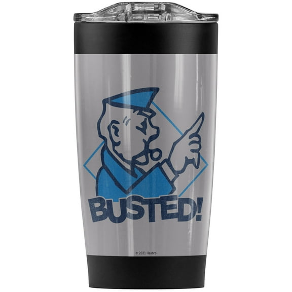 Monopoly/Busted Stainless Steel Tumbler 20 oz Coffee Travel Mug/Cup, Vacuum Insulated & Double Wall with Leakproof Sliding Lid | Great for Hot Drinks and Cold Beverages