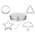 thumbnail image 1 of HBFAGFB 6-Set Stainless Steel Umbrella Cookie Cutters, Chocolate Sugar Candy Making Tools, 1 of 6