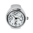 thumbnail image 3 of 2 relojes de cuarzo para llevar en los dedos, relojes creativos con forma de anillo, mini accesorios para mostrar la hora para mujeres y hombres (blanco), 3 of 5