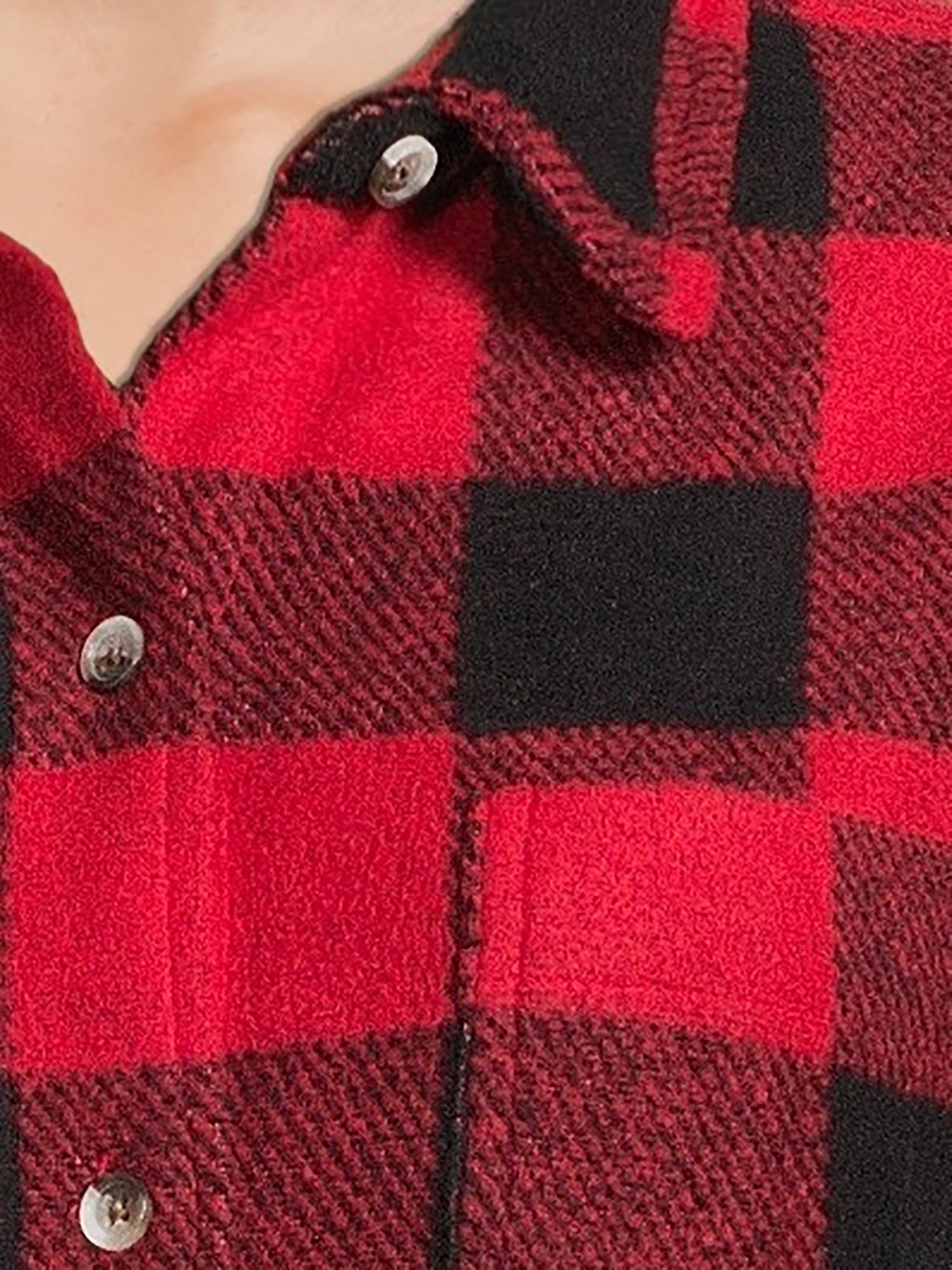time and tru women's knit cozy button front shirt