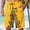 F_ Yellow, variant on BVnarty Men's Summer Nature Animal Printed Swim Trunks, Outdoor Adventure Design, Elastic Drawstring Waist Loose Breathable Shorts Khaki XXL