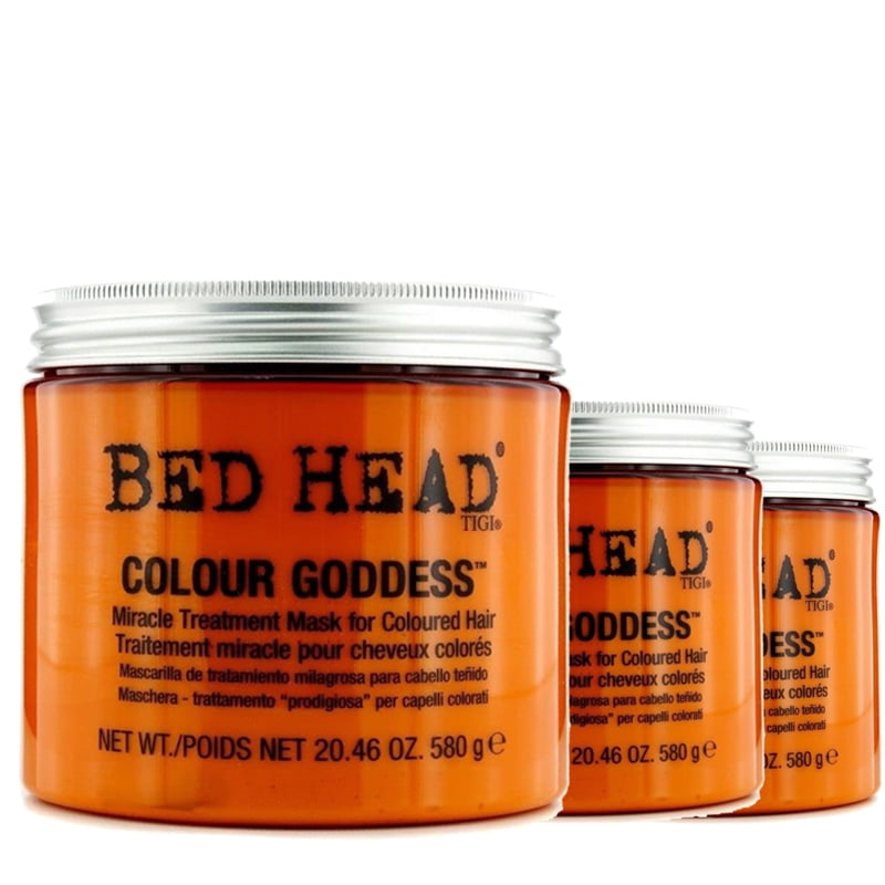 TIGI Bed Head Colour Goddess Miracle Treatment Mask for Unisex, 20.46 oz - Pack of 3