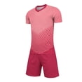 thumbnail image 5 of Nilvkv Boys Sweatsuit, Boys Summer Outfits, Fast Dry Breathable Short Sleeve Jersey and Pocketed Shorts Set Training Pink 13-14 Years, 5 of 8