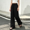 thumbnail image 5 of Rvasteizo Girls Wide Leg Sweatpants Ruffled Hem High Waist Casual Kids Long Pants 5-15Y 13 Years, 5 of 5