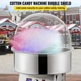 thumbnail image 2 of 20.5 Inch Diameter Candy Floss Cover Clear Acrylic Dome Shield for Commercial Cotton Candy Machine 52cm Bubble Cover Shield Only, 2 of 9