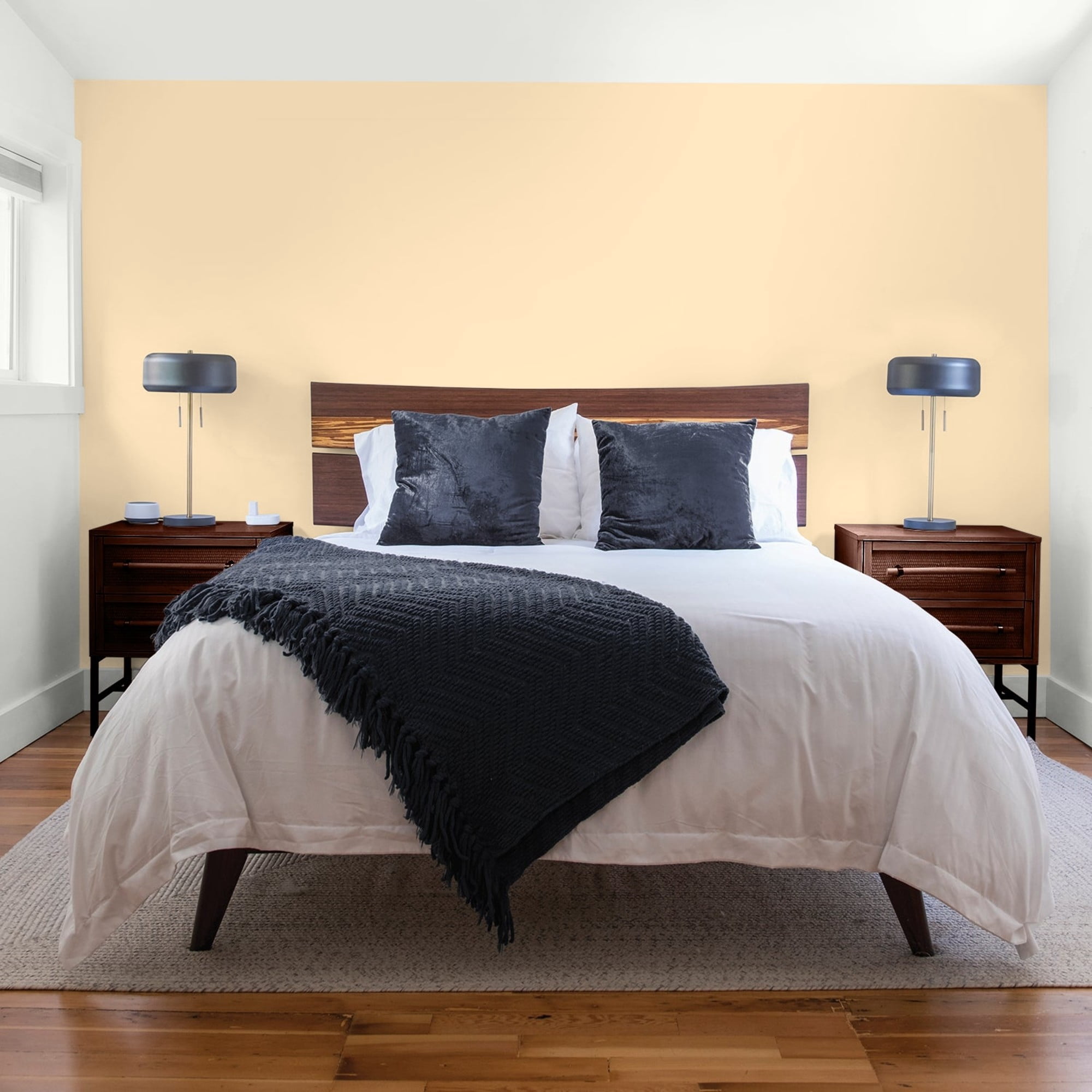 Glidden HEP Chai Tea Latte / Yellow, Flat Interior Paint with Primer, 1 Quart