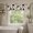 Color 2, variant on SPXUBZ Modern Abstract Window Valance Curtain Geometric Leaf Pattern Rod Pocket Kitchen Curtain Living Room Decor