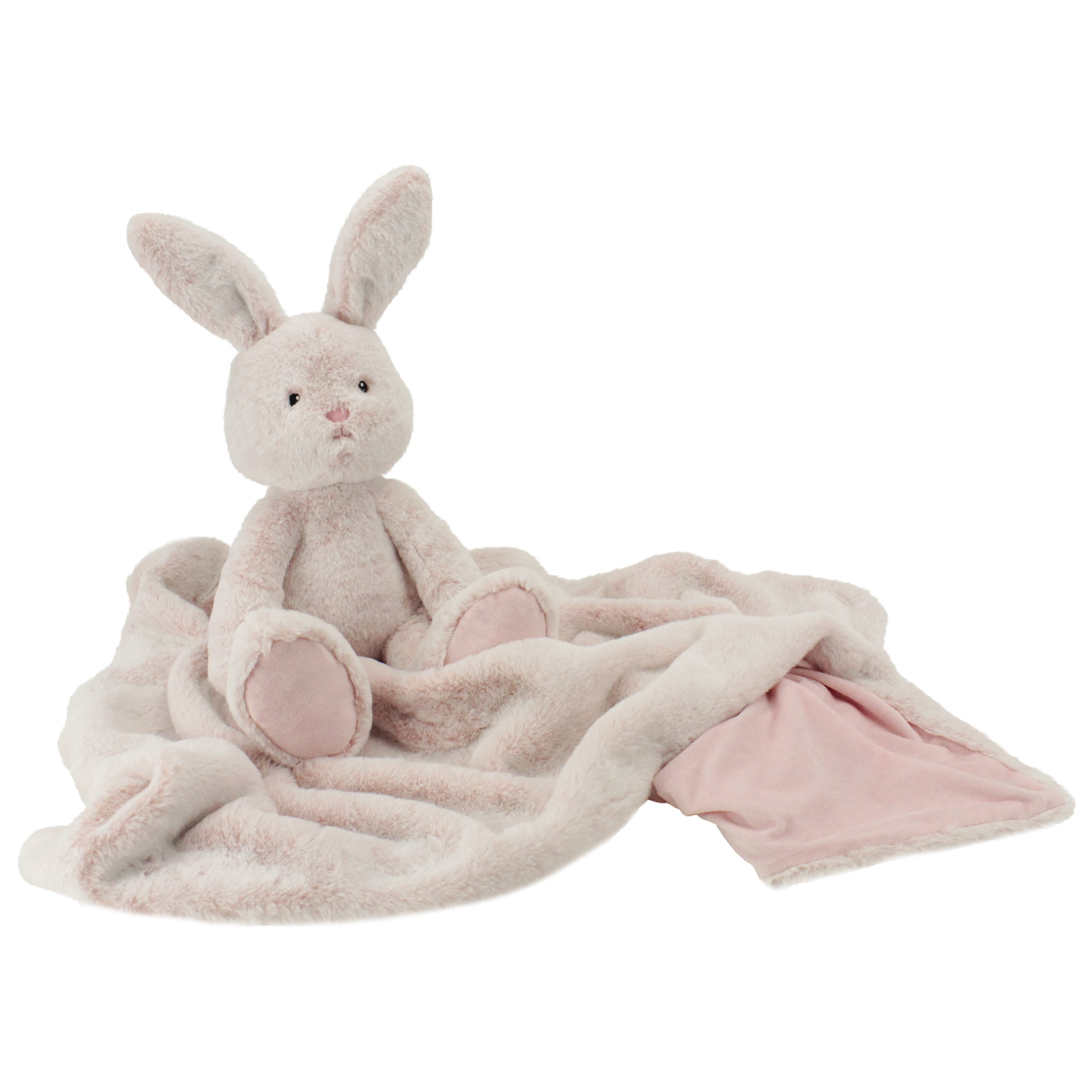 Animal Adventure® Little Luxuries Snuggle Roll-Ups 2-in-1 Plush Pal & 30x40 Baby Blanket Bundle - Bunny