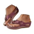 thumbnail image 1 of DXOUPM Sandales pour Femmes à Plateforme Compensée Sandales de Plage Sandales à Fleurs Strass Chaussures d'Été, 1 of 4