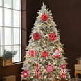 thumbnail image 6 of Christmas ball ornaments, 25-piece 2.36 inch red plastic bulbs for tree wreath garland home party holiday decor, 6 of 7