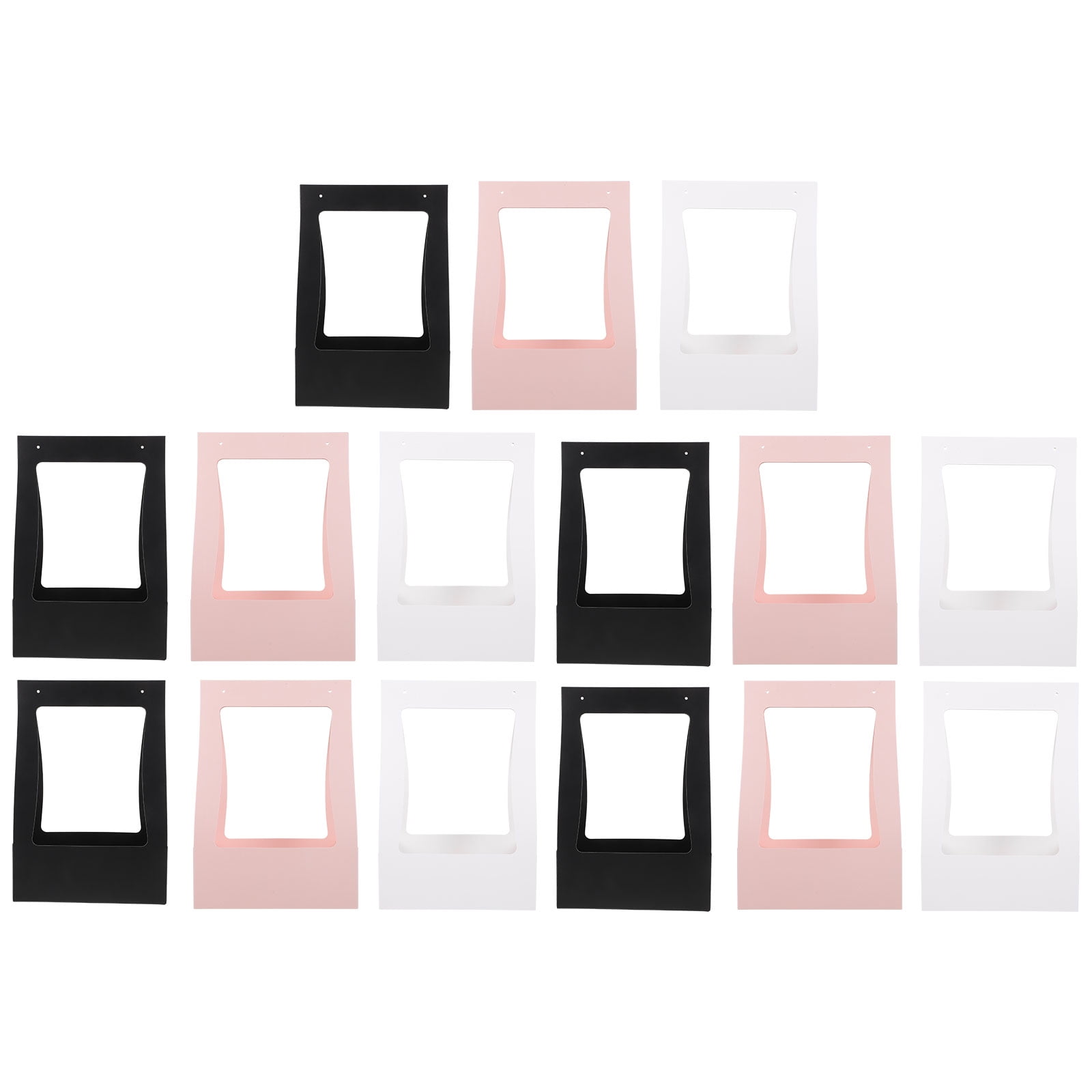 WHAMVOX 15Pcs Black Floral Boxes for Florist Bouquets Simple Design