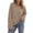 Brown, variant on XUNKUSGA Womens Striped Tops Casual Loose Long Sleeve Crewneck Pullover Top Fashion Drop Shoulder Oversized Tunic Tops Comfortable Soft Fall Sweatshirt for Daily Wear S