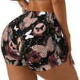 thumbnail image 2 of Vsdgher Butterflies1 print Workout Shorts for Women Seamless Soft Smooth Gym Yoga Scrunch Active Exercise Fitness Shorts, 2 of 8