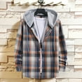 thumbnail image 2 of Quinlirra Mens Fleece Jacket with Hood Versatile Hoodie Basic Men's Classic SCOTTISH PLAID Hoodie Shirt, 2 of 5