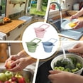 thumbnail image 4 of 1Pcs Pink Sink Food Catcher, Silicone Faucet Hanging Strainer, Collapsible & Foldable Drain Basket for Sink, Hanging Food Catcher with Faucet Clip, Easy Storage Vegetable Fruit Colander, 4 of 9