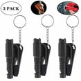 thumbnail image 1 of Certified Safety Car Window Breaker, Reusable Mechanism Seatbelt Cutter & Emergency Survival Tool Compatible with Every Vehicle (3PCS), 1 of 5