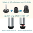thumbnail image 3 of Patas Niveladoras Uxcell 1" 25mm OD Inserto Redondo Muebles Nivelador Ajustable 2 Juegos, 3 of 7