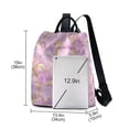 thumbnail image 3 of FORMRS Women's Travel Backpack Purse Anti-Theft Hidden Pockets Casual Shoulder Bag, Pastel Pink Marble Pattern, 3 of 7