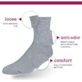 thumbnail image 3 of HSHDLDF Men's Diabetic Cotton Crew Socks Loose Fitting Non-Binding Top Circulatory Cushion Bottom, 3 of 6
