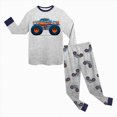 thumbnail image 4 of TOWED22 Toddler Baby Boy 2Pcs Outfits Letters Print Pullover Tops + Drawstring Pants Set Fall Winter Clothes Size:9-10 Y,Color:Grey, 4 of 9
