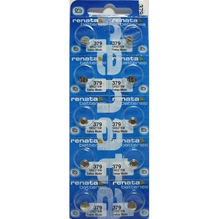 10 Renata 379 Silver Oxide Electronic Zero Mercury Batteries