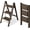 Walnut, variant on 3 Step Ladder,Aluminum Folding Step Stool for Adults,Step Ladder with Wide Anti-Slip Pedal,330 lbs Capacity for Home,Office,Kitchen,Library(Walnut)