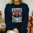 thumbnail image 3 of Krampus Is Coming Gothic Christmas T-Shirt – Horror Holiday Tee, Dark Xmas Gift, “Gruss Vom Krampus” Nordic Folklore Shirt, 3 of 5