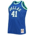 thumbnail image 2 of Men's Mitchell & Ness Dirk Nowitzki Blue Dallas Mavericks Big & Tall 1998/99 NBA 75th Anniversary Diamond Swingman, 2 of 3