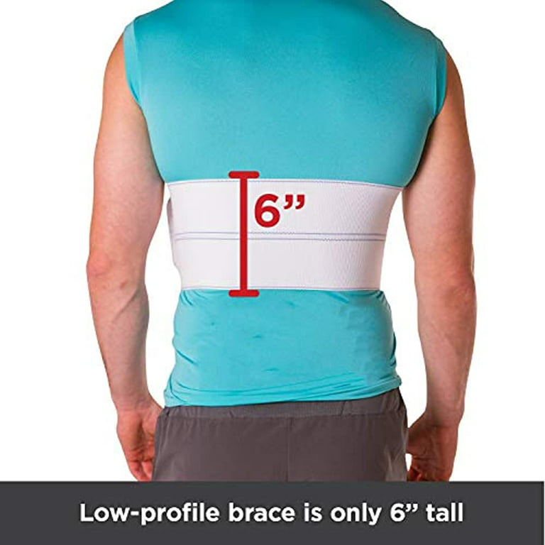 BraceAbility Broken Rib Brace  Elastic Chest Wrap Belt for Cracked,  Fractured or Dislocated Ribs Protection, Compression and Support (Male -  Fits 24-55 Chest) 