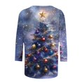 thumbnail image 5 of Pyhlmscde Blouse de Noël Imprimée à Manches Longues pour Femmes, Tenues d'Automne pour Femmes, Blouses de Noël pour Femmes, Chemises de Noël pour Femmes, 5 of 5
