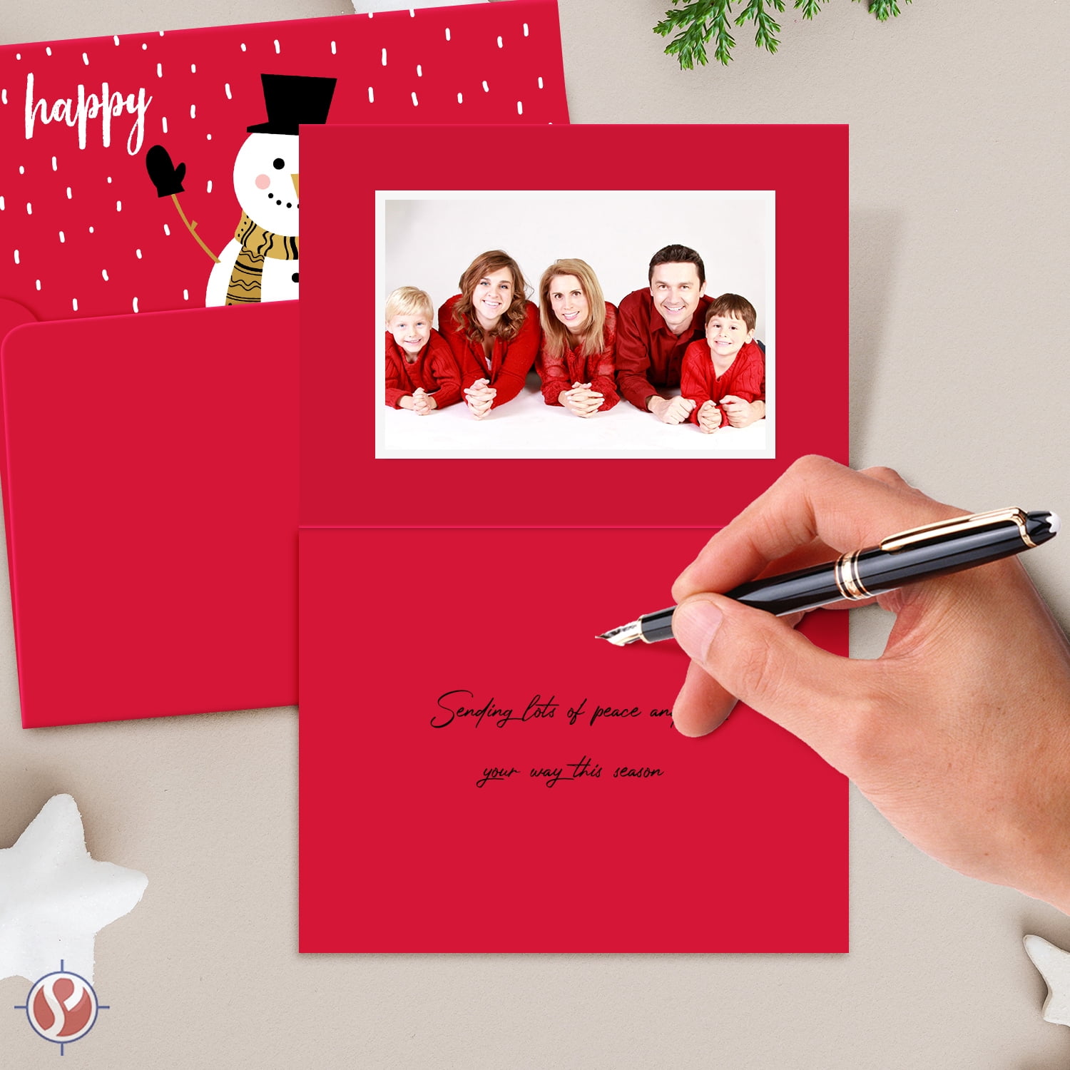 2026 Red Blank Greeting Cards Set - 5" x 7" Cards with A7 Envelopes - Great for Greetings, Invitations, Thank You Cards, Announcements - Scored for Easy Folding - 50 Cards and 50 Envelopes per Pack