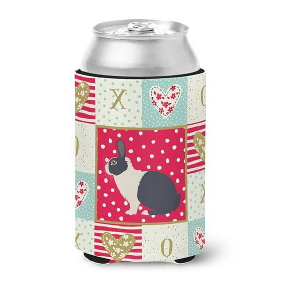 Caroline's Treasures CK5385CC Dutch Rabbit Love Can or Bottle Hugger, Can Hugger, multicolor