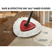 O-Cedar EasyWring Spin Mop & Bucket System with 3 Refills, Hands-Free Wringing, Microfiber Mop Head