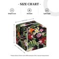 thumbnail image 4 of Naloa Watercolor Tropical Flowers Tissue Box CoverLeather Tissue Holder Square Facial Tissue Case Facial Paper Organizer Dispenser for Bathroom, Vanity Countertop, Tabletop, Car, 4 of 8