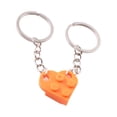 thumbnail image 1 of Couple Heart Keychain Set Brick Heart Keychain For Boyfriend Girlfriend Xmas Gifts, 1 of 4