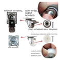thumbnail image 3 of 4 Pack 1 Inch Casters TPE Wheels with Brake Swivel 360 Degree Top Plate 100lb, 3 of 4