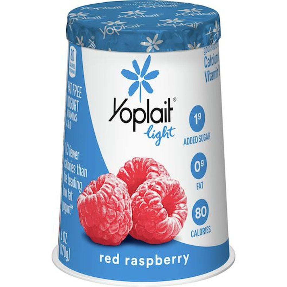 Yoplait Light Red Raspberry Yogurt, 6 Ounce 12 per Case.
