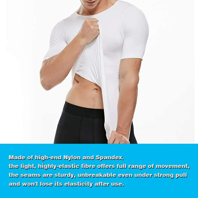 Men's Compression Shirt Undershirt Slimming Tank Top Workout Vest Abs  Abdomen Slim Body Shaper, White, Medium : : Clothing, Shoes &  Accessories