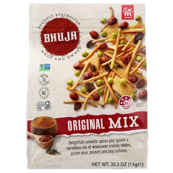 Majans Bhuja Original Snack Mix 35.3 Oz | Non-GMO, Gluten Free, Vegan Friendly