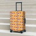 thumbnail image 3 of Wukai Dachshund Dog Puppy Elastic Luggage Cover: Personalized Protection for Your Suitcase - Fits 19~29-inch, Washable & Durable Travel Companion-X-Large, 3 of 8