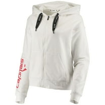 DKNY Womens Washington Capitals Hoodie Sweatshirt, White, Large