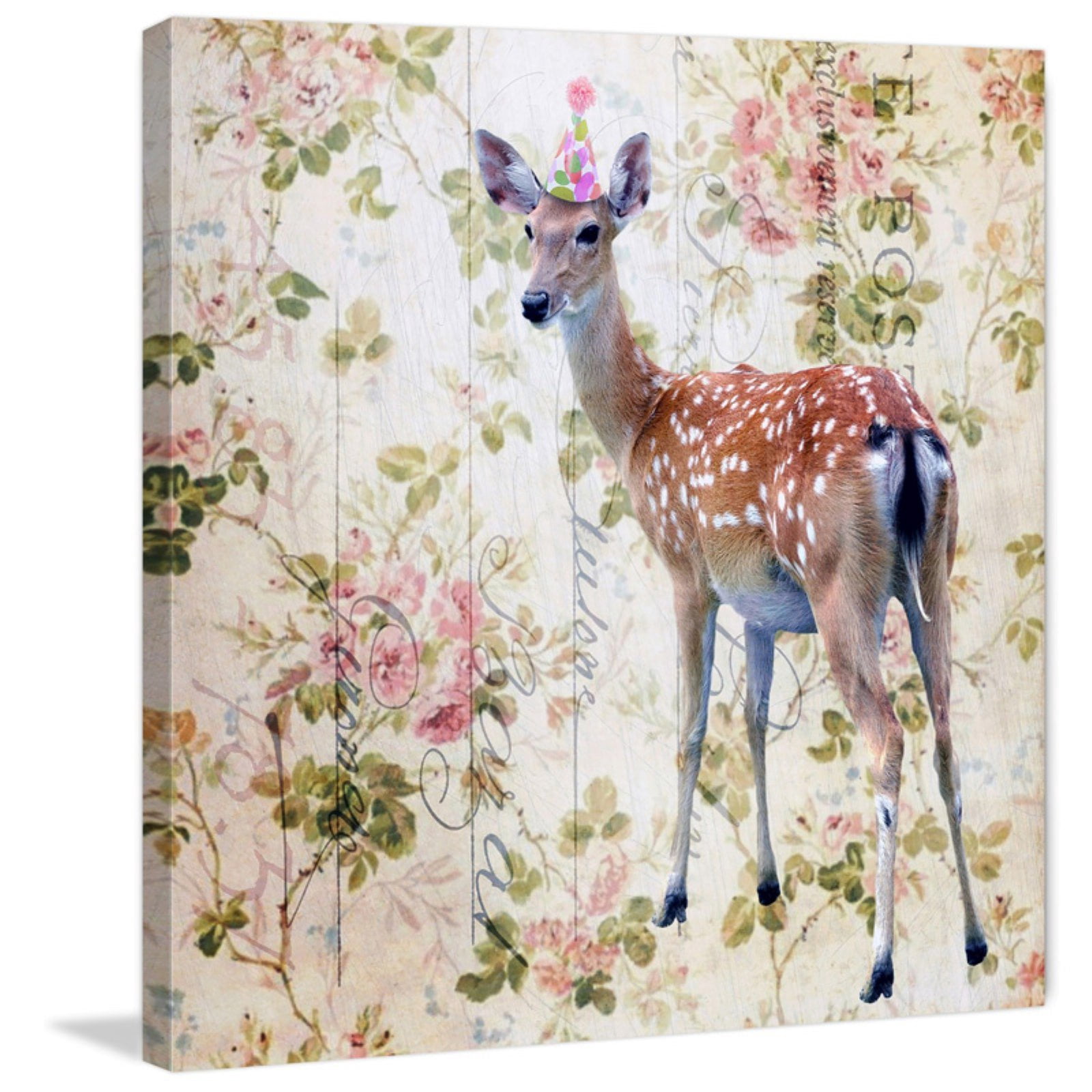 Marmont Hill 'Party Doe' by Morgan Jones Painting Print on Wrapped Canvas