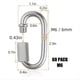 thumbnail image 2 of 60 Mosquetones M6 de Eslabón Rápido de 6 Mm, Conector de Cadena de Hierro Galvanizado, Eslabón Rápido de Alta Resistencia, 2 of 7