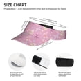 thumbnail image 3 of Yiaed Butterfly 1 Print Sport Sun Visor Hats Adjustable Empty Top Baseball Cap Cotton Ball Caps for Women and Men, 3 of 5