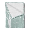 thumbnail image 2 of Magic Soft Flannel Fleece Blanket, Magic Plant with Stars and Moon Hanging on Branches Simplistic Illustration, Cozy Plush for Indoor and Outdoor Use, 50" x 70", Almond Green White, by Ambesonne, 2 of 5
