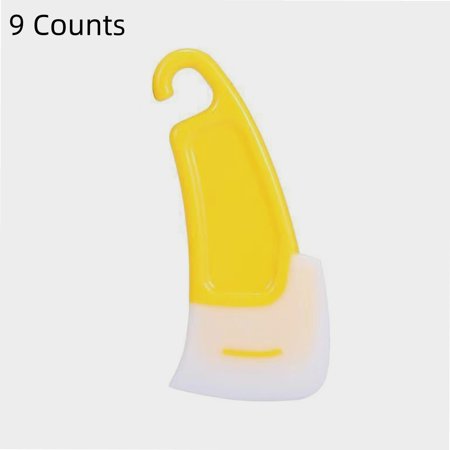 9 Counts Heat Resistant Silicone Scraper,3D Printer Silicone Scraper,Remove Food Rubber Spatula Tools for Cleaning/Mixing/Baking/Cooking,Non Stick Kitchen Scraper for Removing Oil