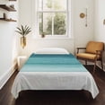 thumbnail image 4 of Teal Turquoise Ombre Tapestry for Bedroom Wall Hanging Tapestry, Modern Abstract Gradient Lines Ceiling Backdrop Tapestries Poster Blanket Wall Decor for Teens Room Living Room Dorm 59" x 90", 4 of 8